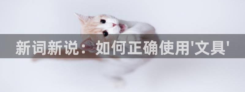 九游会正规备用网址：新词新说：如何正确使