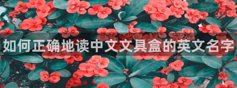 九游会网页版官网下载：如何正确地读中文文