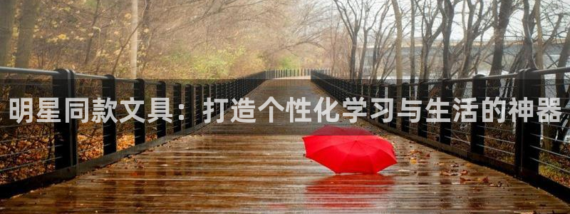 九游会直播登录：明星同款文具：打造个性化