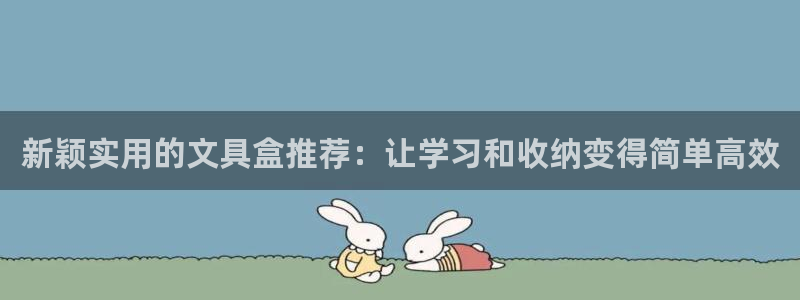 j9九游会靠谱吗：新颖实用的文具盒推荐：