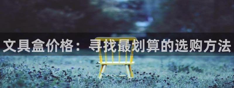 亚洲九游会：文具盒价格：寻找最划算的选购